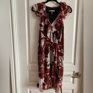 Joseph chiffon floral maxi dress in Medium in good condition